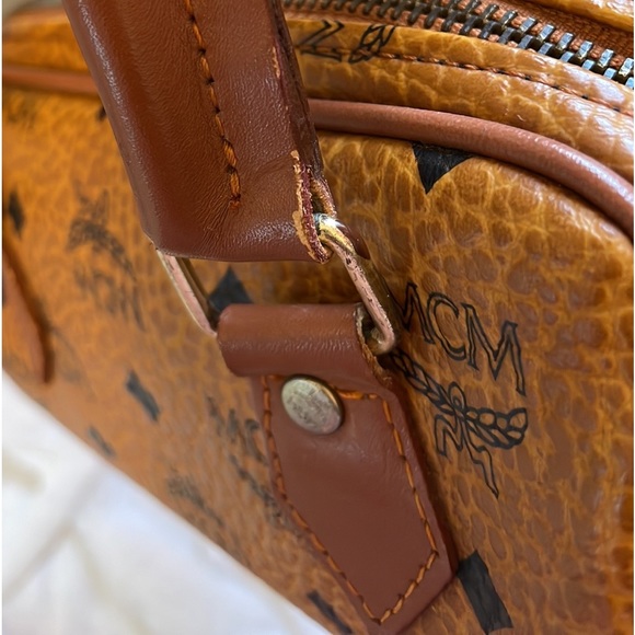 MCM Vintage Mini Boston Handbag With Gold-tone Hardware - Picture 14 of 14